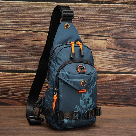 Nylon Men Sling Backpack Rucksack One Shoulder Cross Body Bags Casual  Male Messenger Knapsack Rucksack Chest Bag