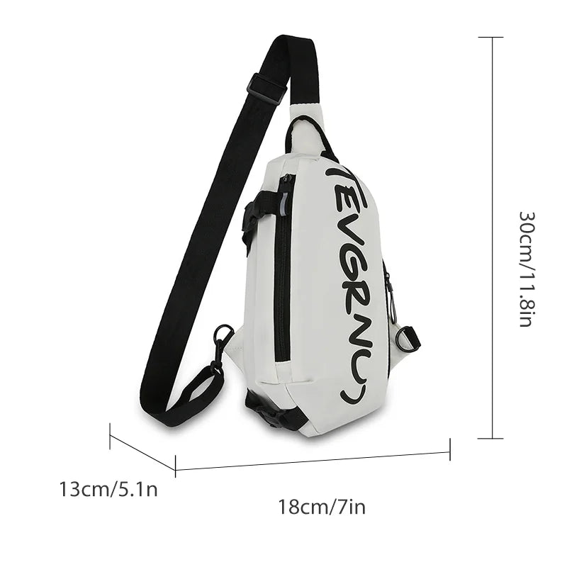 Sam Chest Bag Crossbody Backpack Men Waterproof Oxford Cloth Shoulder Bag Women's 2024 Casual Messenger Bag Unisex Small Bag