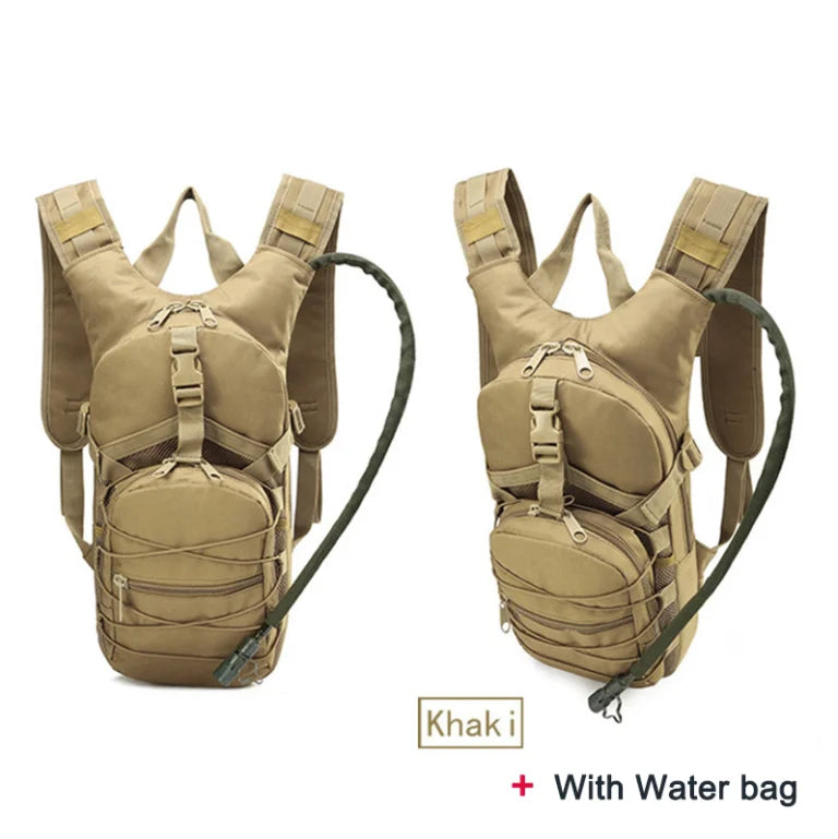 Lightweight Tactical Backpack Water Bag Camel Survival Backpack Hiking Hydration Military Pouch Rucksack Camping Bicycle Daypack