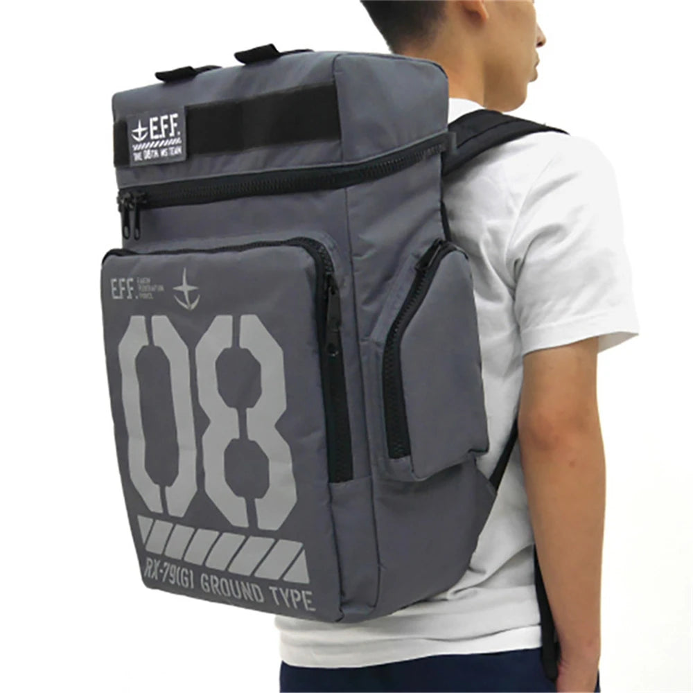 Anime GUNDAM RX-79[G] AM THE 08TH MS TEAM Cosplay Canvas Backpack Students Shoulders Schoolbags Laptop Bag